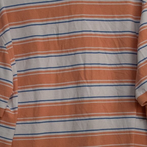 Vintage Izod Striped Polo Shirt XXL Short Sleeve Cotton - Picture 7 of 8